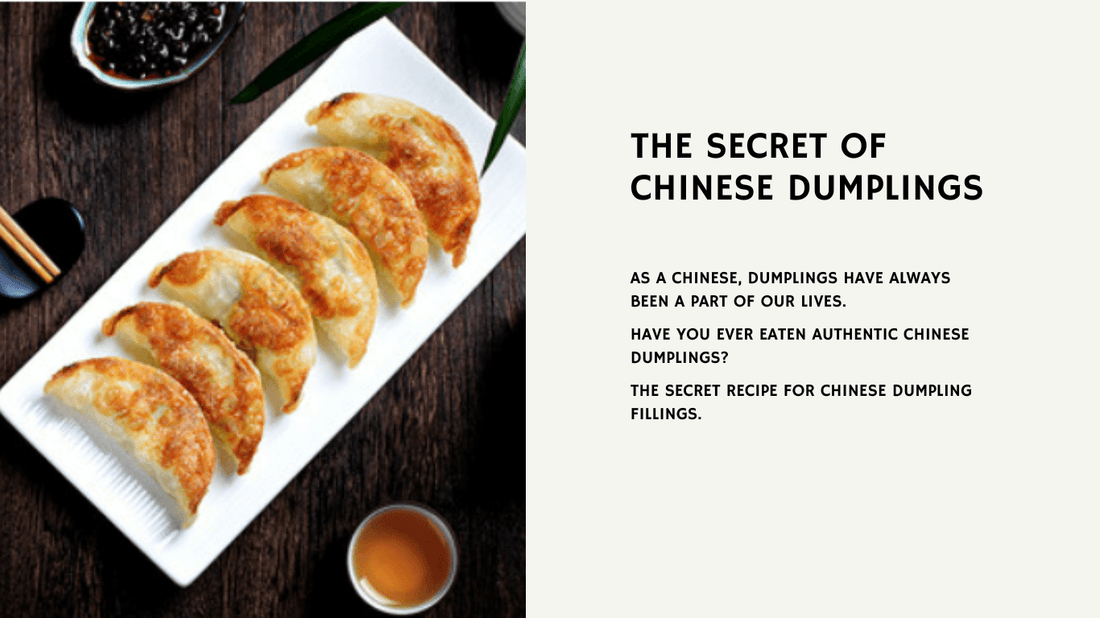 The Chinese will tell you how to make delicious dumplings. - JS Mechinery