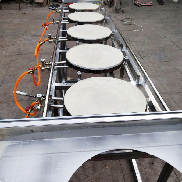 Push-pull pancake machine